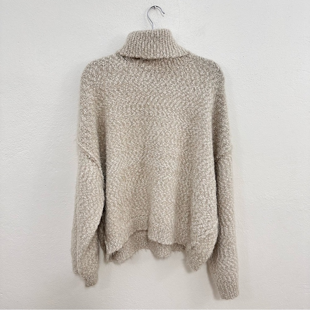Topshop Fluffy Turtleneck Sweater - Picture 4 of 7